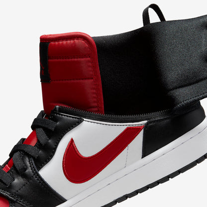 Jordan 1 High FlyEase Black White Fire Red - Vista 10
