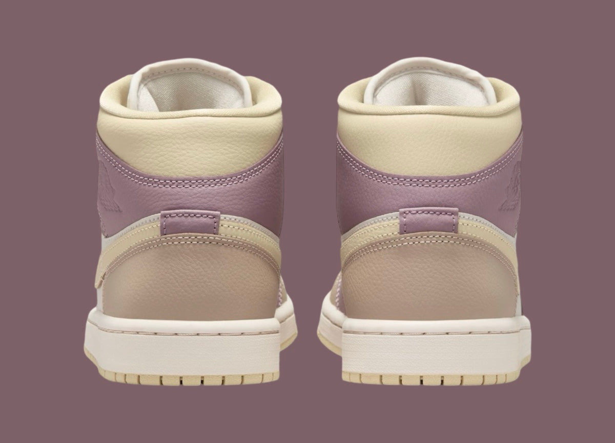 Jordan 1 Mid Light Orewood Brown Taupe Grey (Women's) - Vista 5