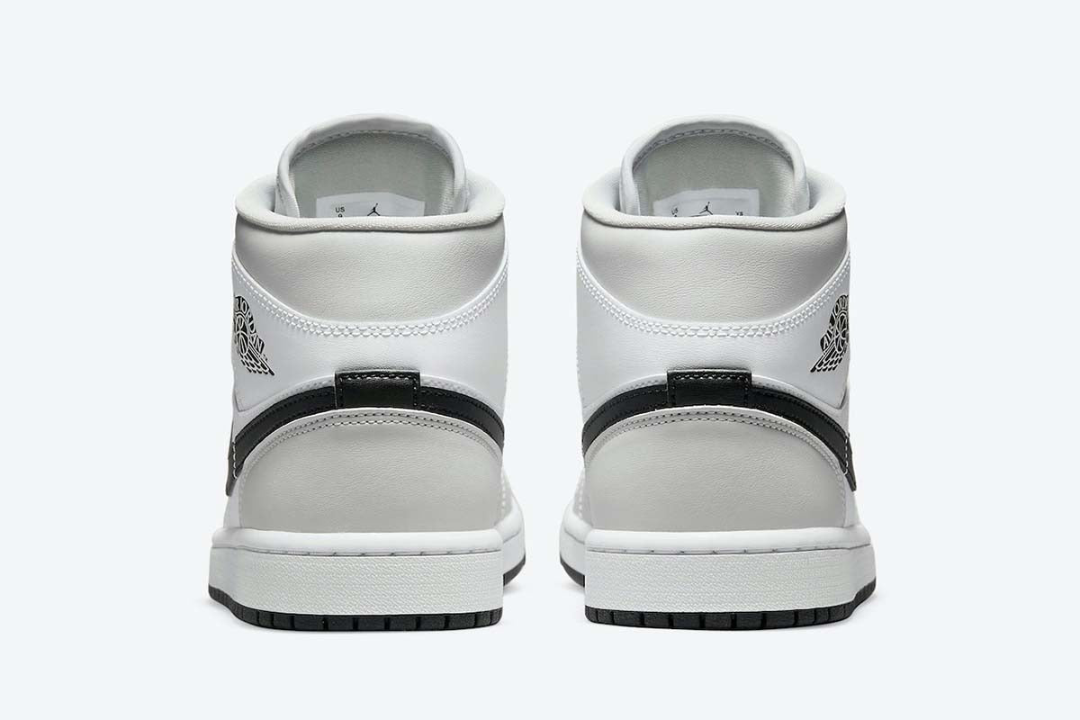 Jordan 1 Mid Light Smoke Grey (Women's) - Vista 5