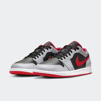 Jordan 1 Low Black Light Smoke Grey Gym Red - Vista 4