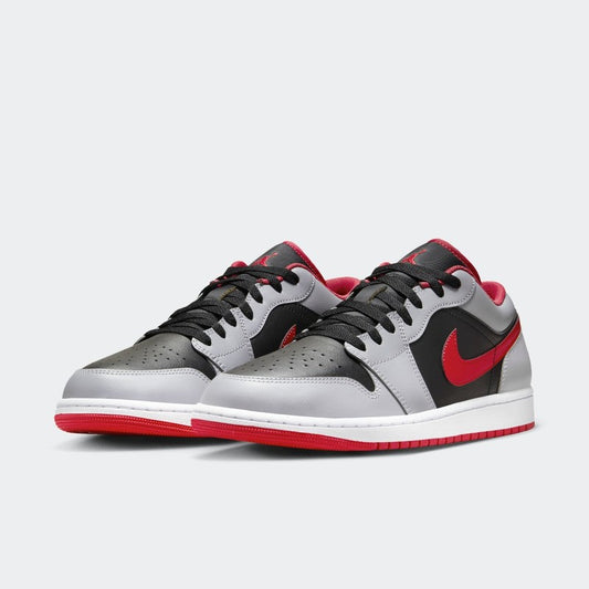 Jordan 1 Low Black Light Smoke Grey Gym Red - Vista 4