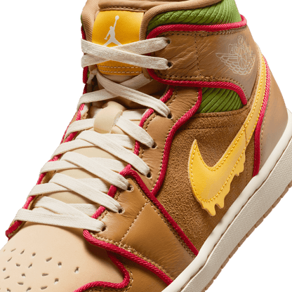 Jordan 1 Mid SE Cheeseburger - Vista 7