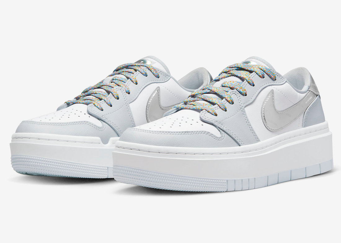 Jordan 1 Elevate Low SE Tear Away Silver (Women's) - Vista 1