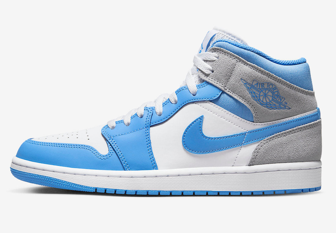 Jordan 1 Mid University Blue Grey - Vista 2