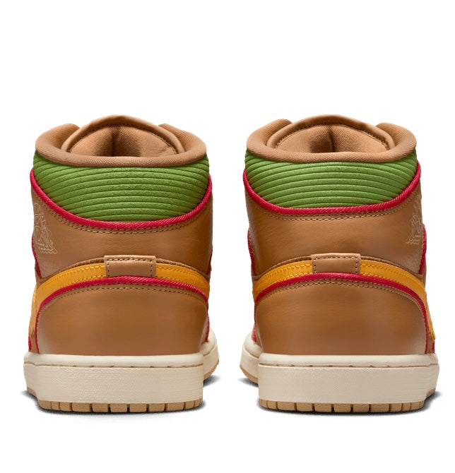 Jordan 1 Mid SE Cheeseburger - Vista 4