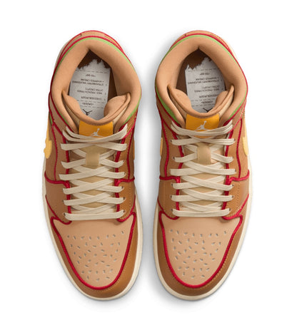 Jordan 1 Mid SE Cheeseburger - Vista 5