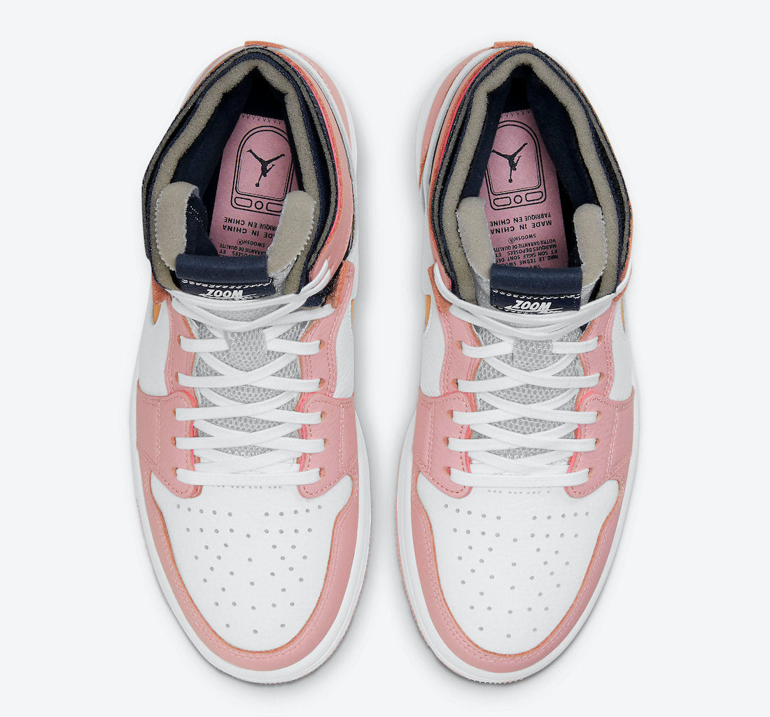 Jordan 1 High Zoom Air CMFT Pink Glaze Cactus Flower (Women's) - Vista 4