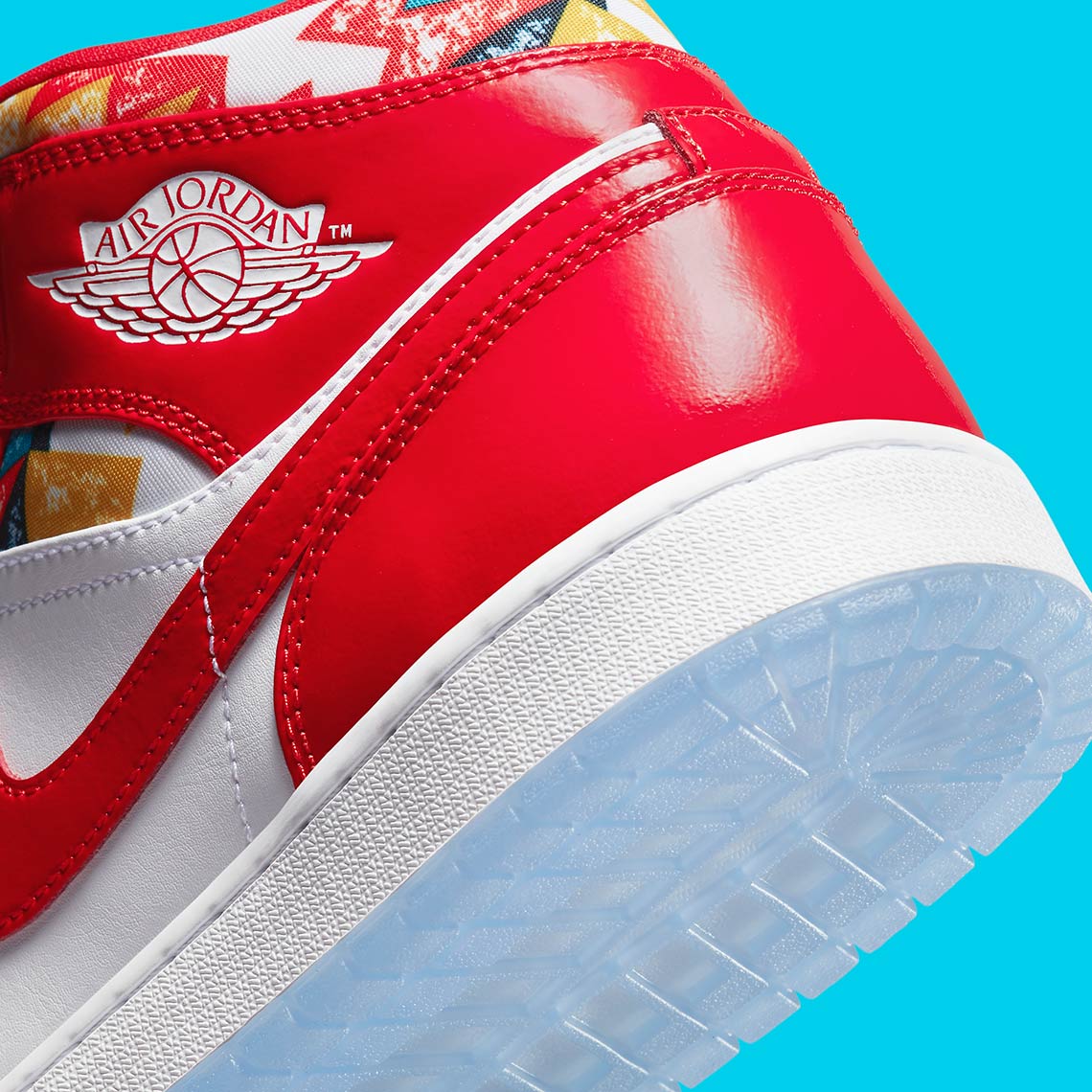 Jordan 1 Mid Barcelona Sweater Red Patent - Vista 7