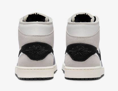 Jordan 1 Mid SE Craft White Cement Grey black - Vista 5