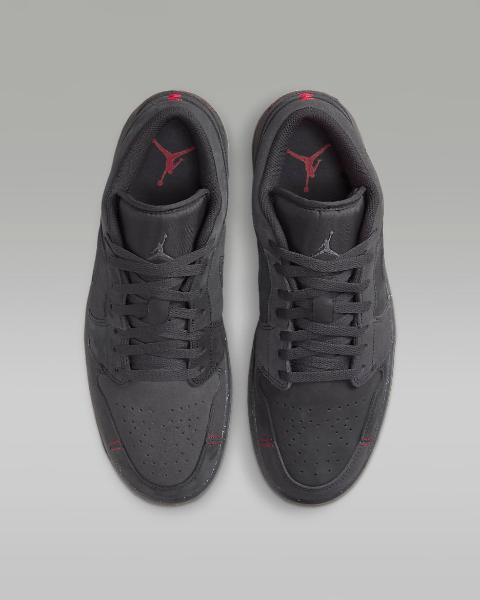 Jordan 1 Low SE Craft Dark Smoke Grey Varsity Red - Vista 4