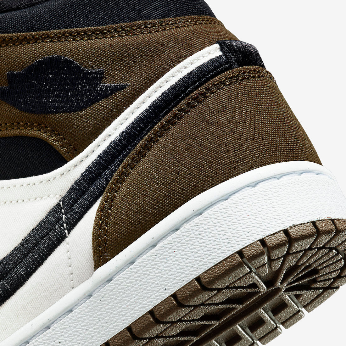 Jordan 1 Mid Olive Toe (Women's) - Vista 8