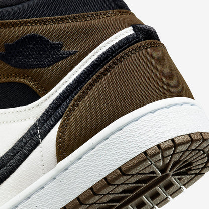 Jordan 1 Mid Olive Toe (Women's) - Vista 8