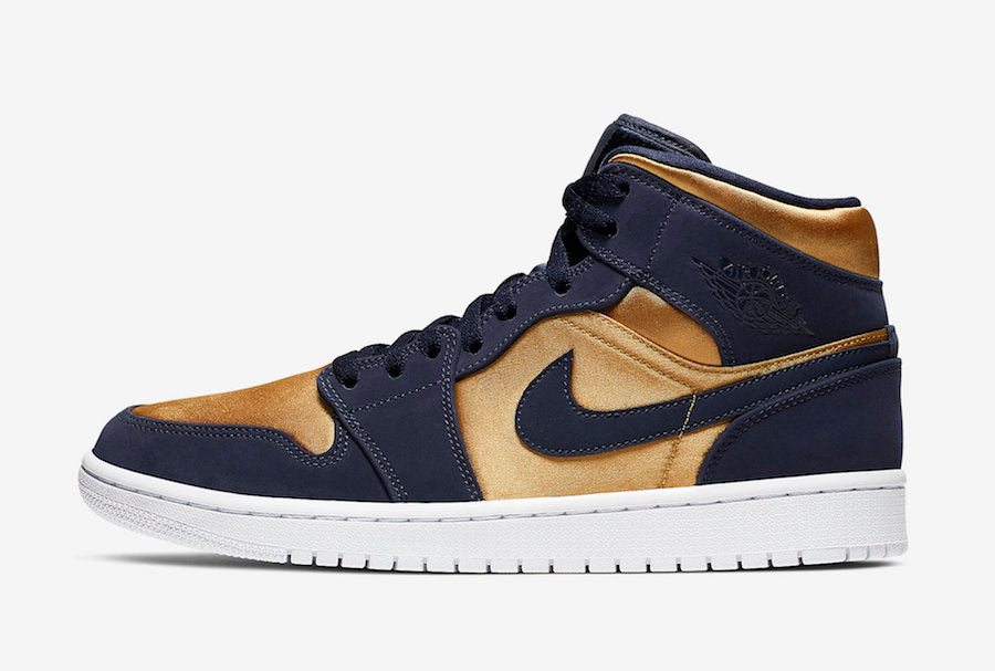 Jordan 1 Mid Obsidian Desert Ochre - Vista 2