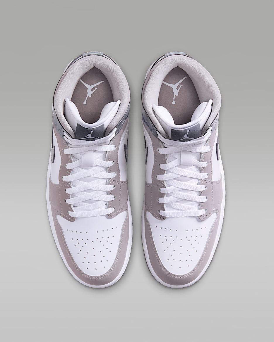 Jordan 1 Mid SE White Medium Grey Cool Grey - Vista 4