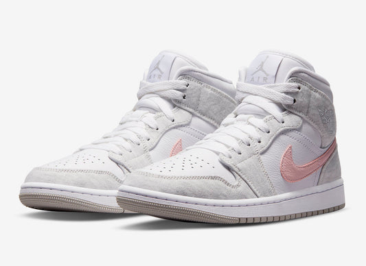 Jordan 1 Mid SE Light Iron Ore (Women's) - Vista 1