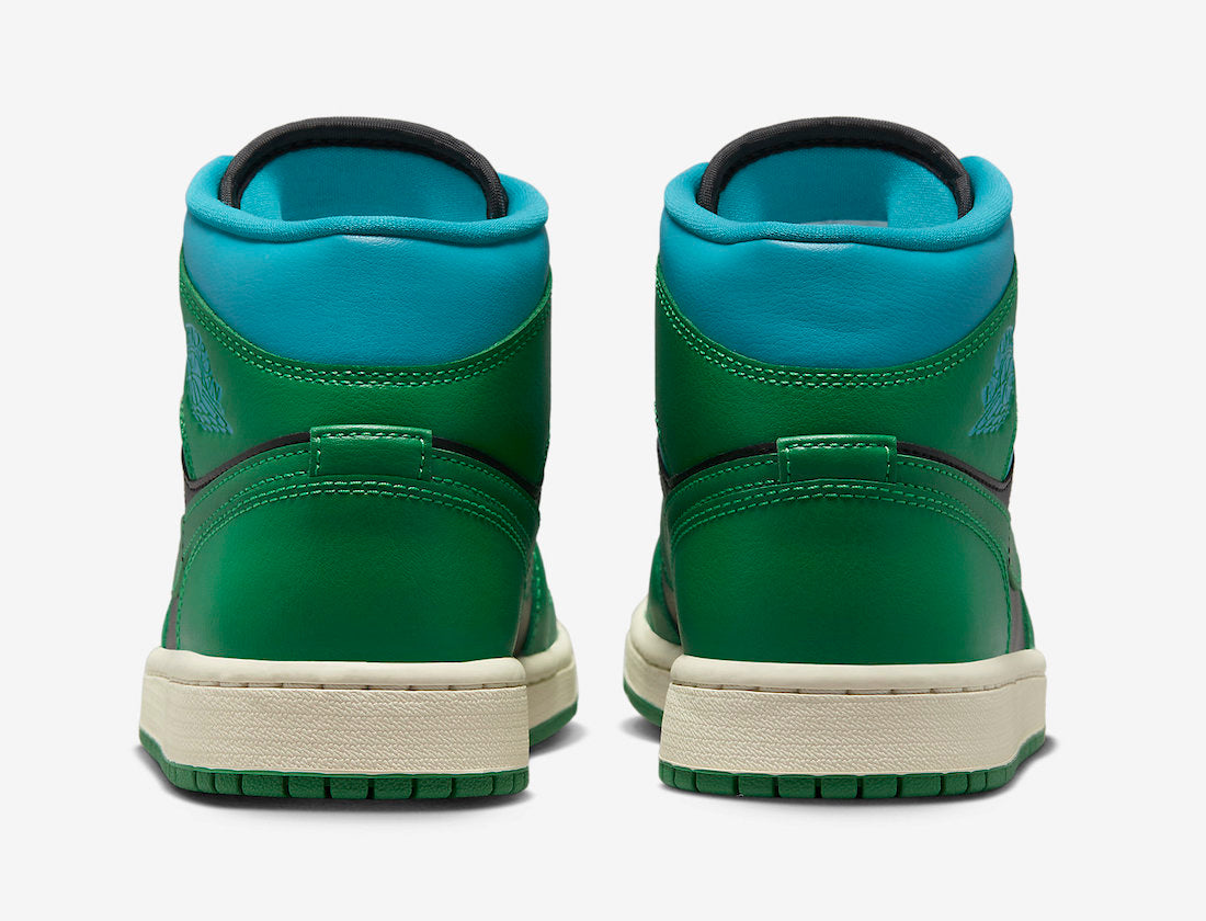 Jordan 1 Mid Lucky Green Aquatone - Vista 5