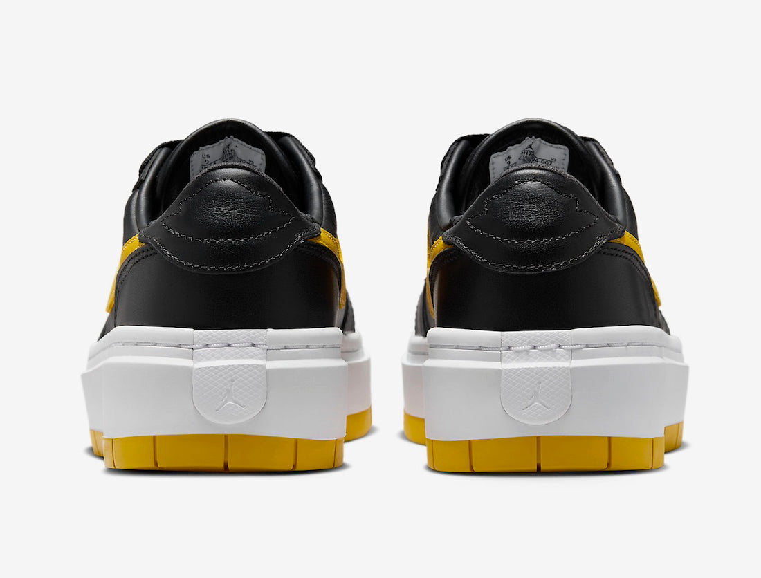 Jordan 1 Elevate Low Black Yellow Ochre (Women's) - Vista 5