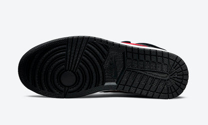 Jordan 1 High FlyEase Black Gym Red Smoke Grey - Vista 6
