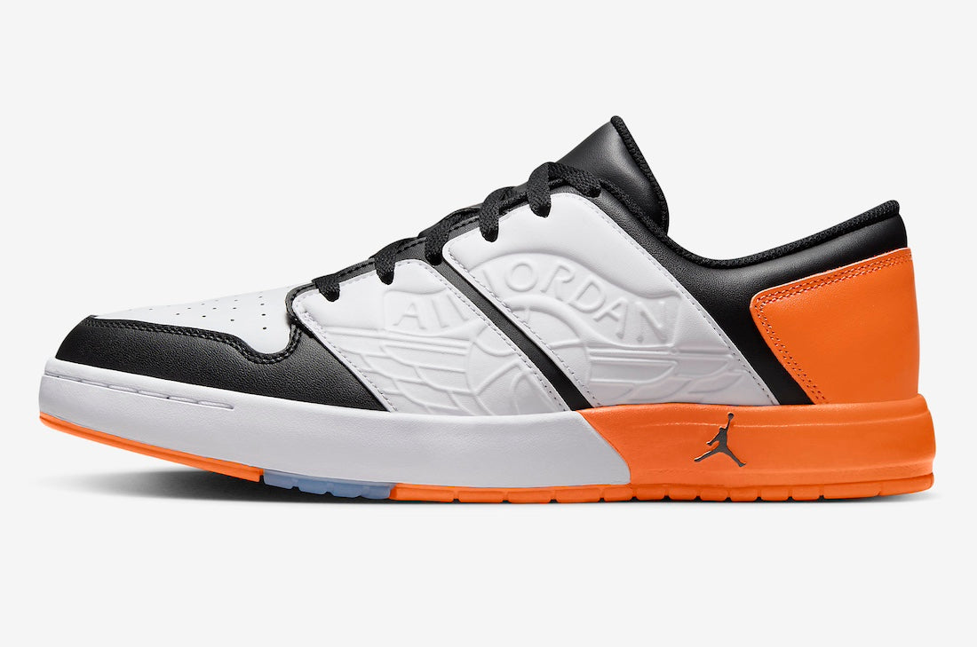 Jordan Nu Retro 1 Low White Black Magma Orange - Vista 2