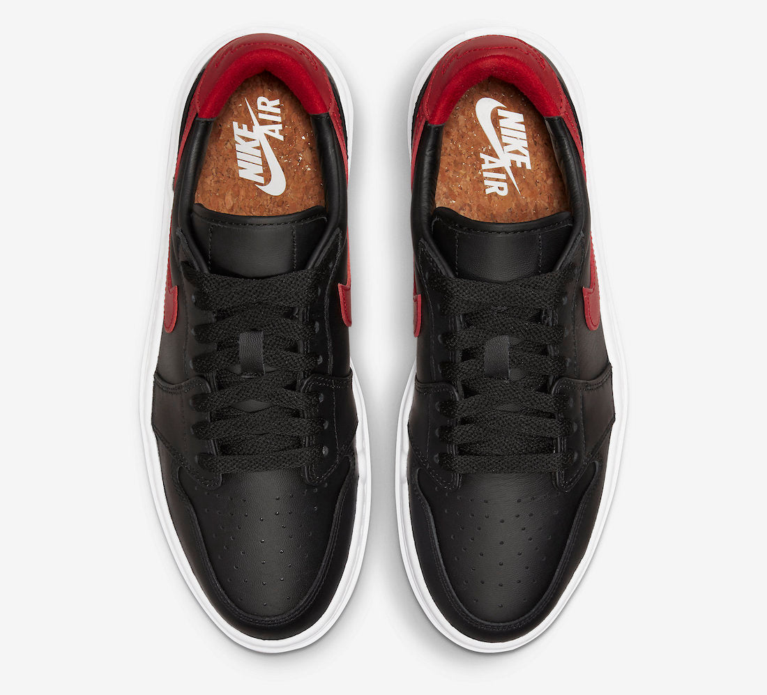 Jordan 1 Elevate Low Black Gym Red White (Women's) - Vista 4