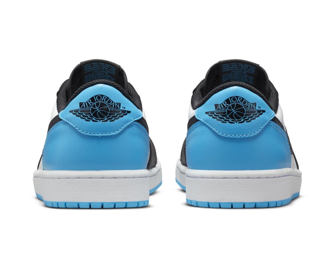 Jordan 1 Retro Low OG Black Dark Powder Blue - Vista 5