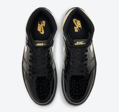 Jordan 1 Retro High Black Metallic Gold (2020) - Vista 4